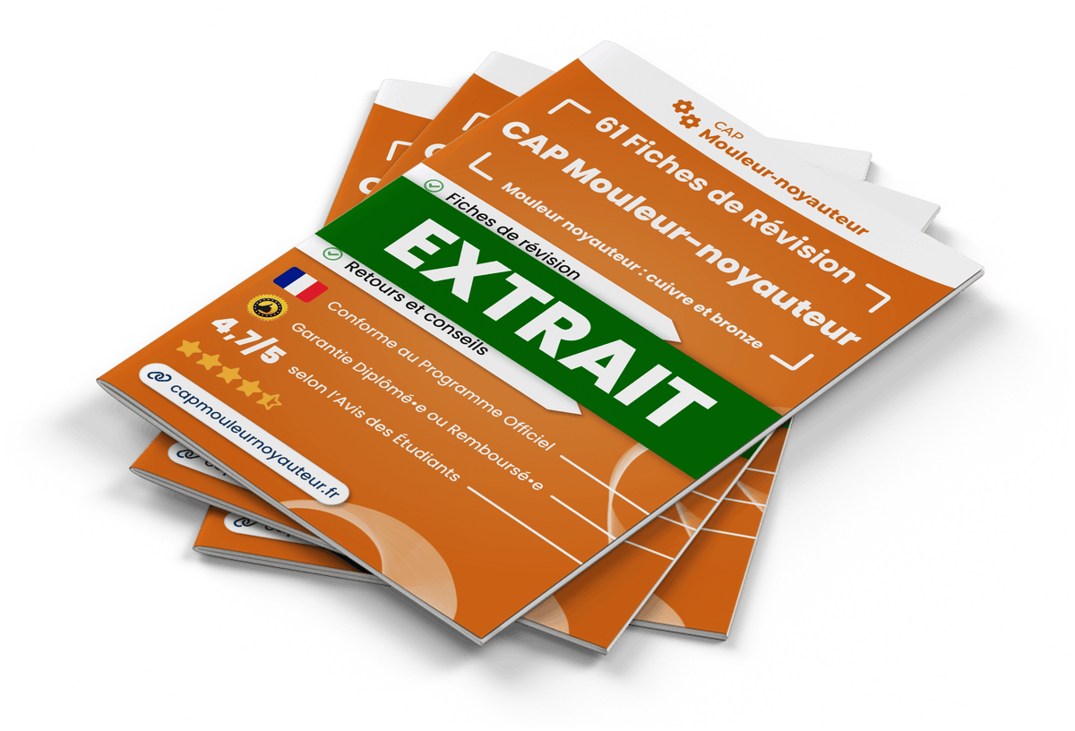 Extrait Fiches Révision gratuites CAP Mouleur-noyauteur
